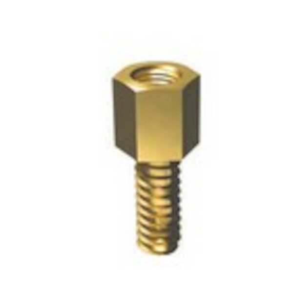 Hardware Specialty Keystone 440 Hex Steel Jack Screw, Zinc Yellow, 5